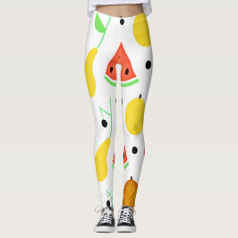 Legging Design de padrão de Fruta tropical