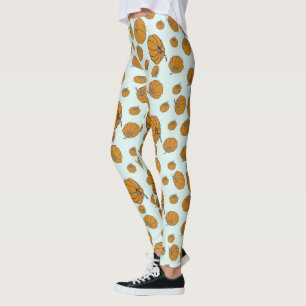 Legging Design de padrão de superfície de abóbora sobre