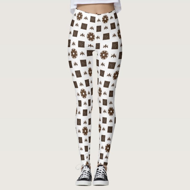 Legging Design de padrão elegante e clássico (Frente)