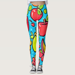 Legging Design de padrão frutuoso