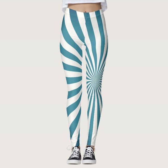 Legging Design de Padrão Geométrico Astral (Frente)