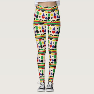 Legging Design de Padrão Nórdico Tribal Escandinavo