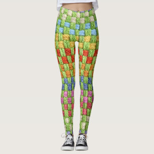 Legging Design de Pasta Colorida Retroativa