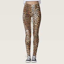 Legging Design de pele de Leopardo Moderno