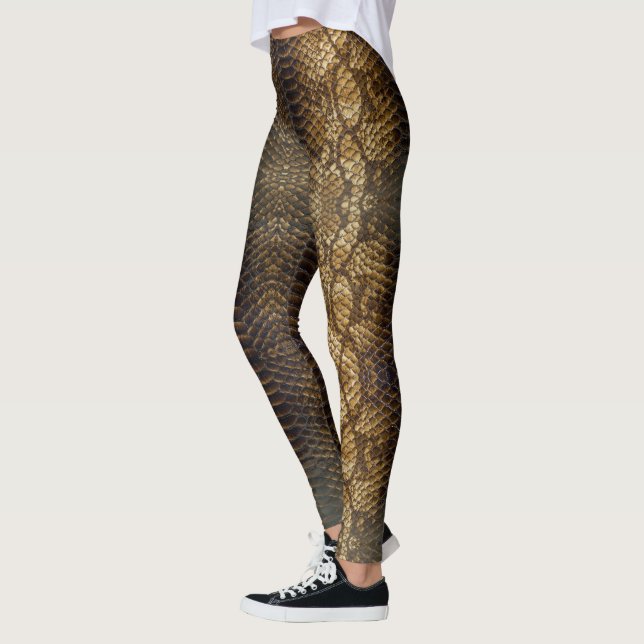 Legging Design de pele réptil em uma perna (Esquerda)