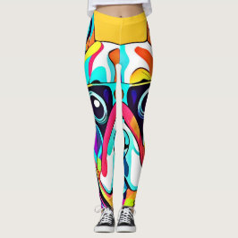 Legging Design de Pet Glass Vibrantes