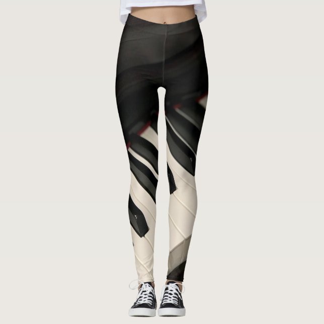Legging Design de Piano legal (Frente)