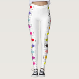 Legging Design de pontos e quadrados
