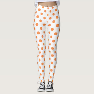 Legging Design de pontos laranja