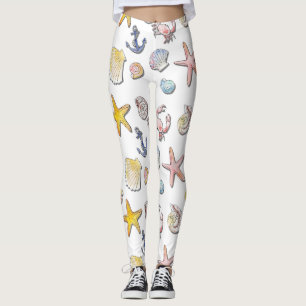 Legging Design de praia simples