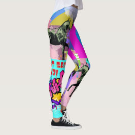 Legging design de quadrinhos de cavalo