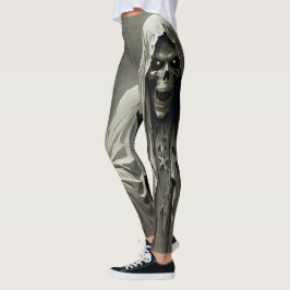 Legging Design de Skeleton assustador