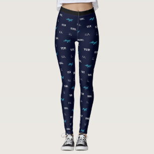 Legging Design de Slogan de Pop legal