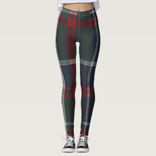Legging Design de tartan refinado