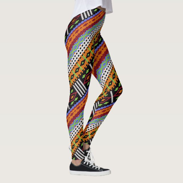 Legging Design de tecidos coloridos (Direita)