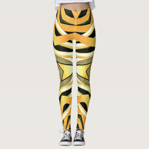 Legging Design de tendência de abstrato do estilo Vintage