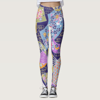 Legging Design de ventoinha japonesa com Impressão