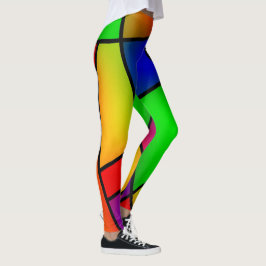 Legging Design de vidro colorido