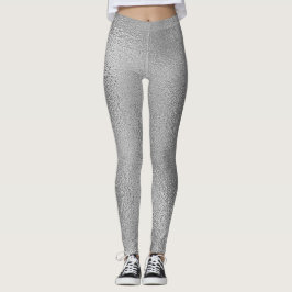 Legging Design De Vidro De Cinza