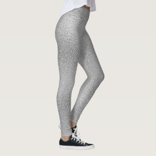 Legging Design De Vidro De Cinza