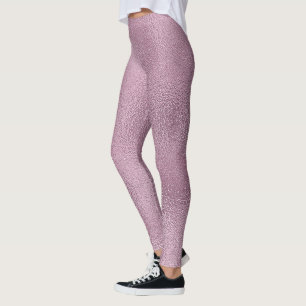 Legging Design de Vidro Rosa Shimmering