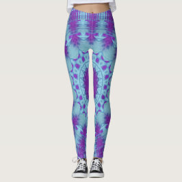 Legging Design de WC azul-púrpura