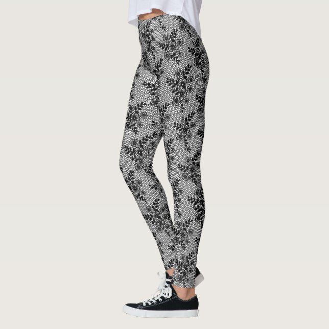 Legging Design Elegante de cotovelos pretos (Esquerda)