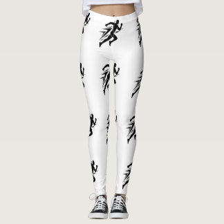 Legging Design Esportivo Atlético Silhueta do Corredor Vel