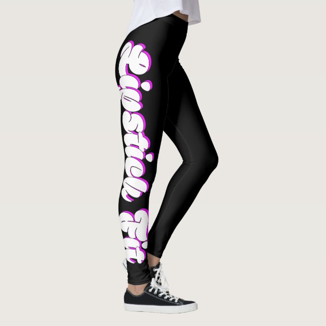 Legging Design fêmea apto da malhação do batom (Direita)