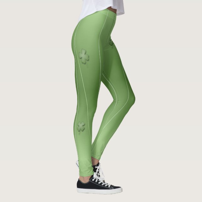 Legging Design Fofo de Trevo Irlandês (Direita)