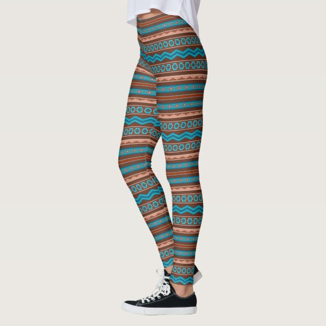 Legging Design Geométrico de Cameron Gorge ao Estilo Sudoe (Esquerda)