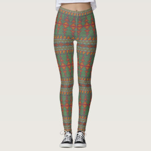 Legging Design Geométrico Sudoeste Sagebrush