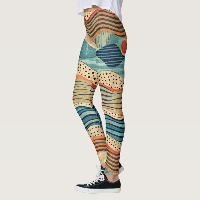 Legging Design-Leggings mit ausgefallenem Muster  (Esquerda)
