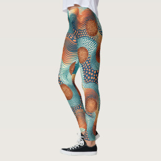 Legging Design-Leggings mit ausgefallenem Muster