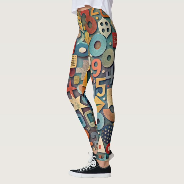Legging Design-Leggings mit ausgefallenem Muster  (Esquerda)