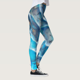 Legging Design mit blauem transparentem Wasser