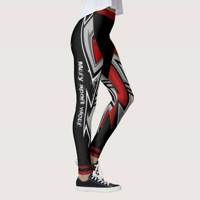 Legging Design moderno desportivo com o seu nome ativado (Direita)