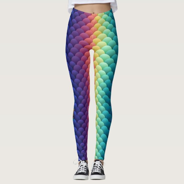 Legging Design original de Daks dos iaques - 'carnaval (Frente)
