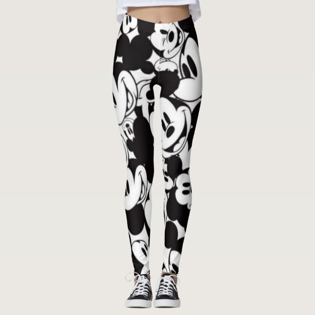 Legging Design preto e branco (Frente)