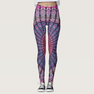 Legging Design psicadélico colorido da mandala