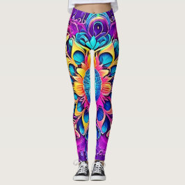 Legging Design Psychedelic Mandala