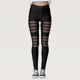 Legging Design Rasgado da Moda