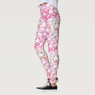 Legging Design rosa com face superior