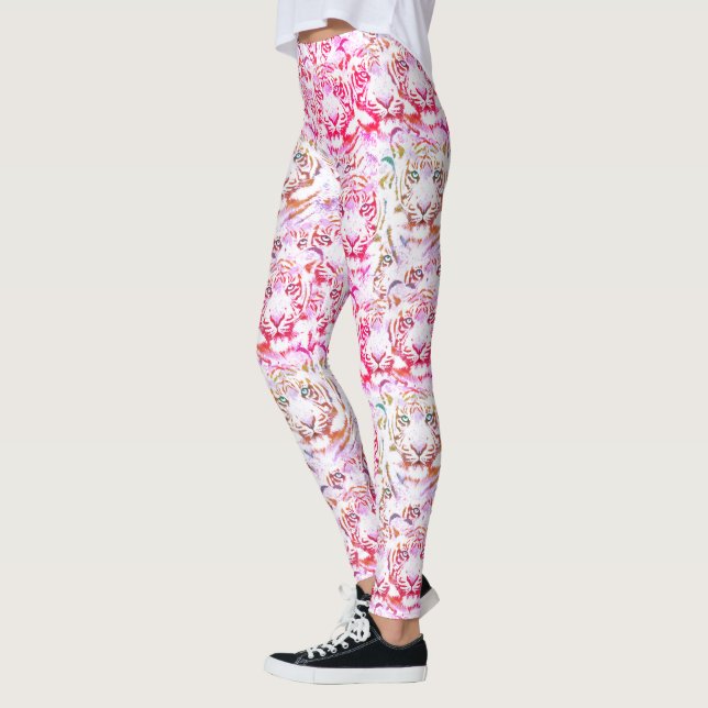 Legging Design rosa com face superior (Esquerda)