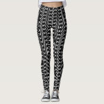 Legging Design Tribal Safari Negro e Branco Africano<br><div class="desc">Pernas</div>