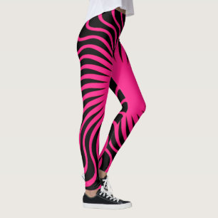 Legging Design único e bonito padrão de zebra 