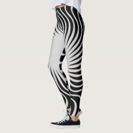 Legging Design único e bonito padrão de zebra