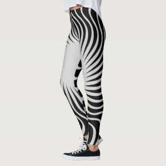 Legging Design único e bonito padrão de zebra