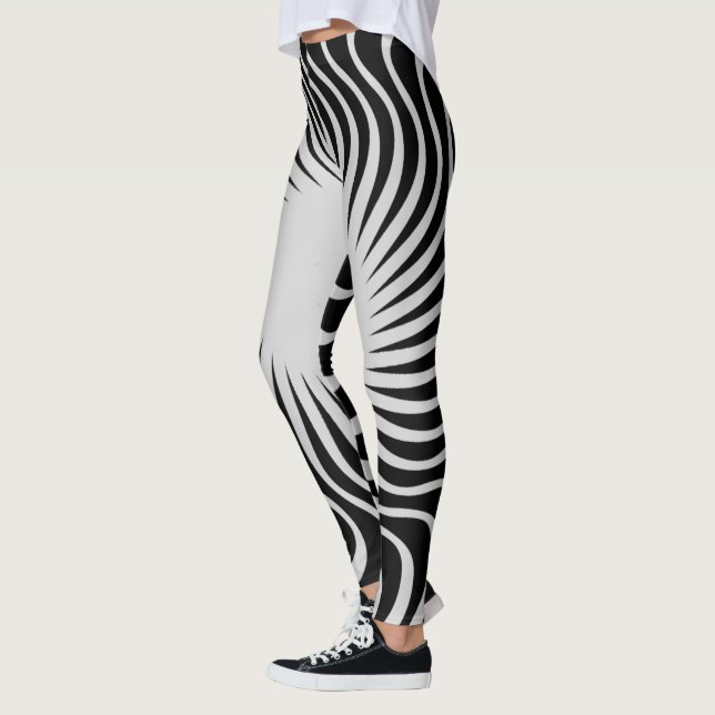 Legging Design único e bonito padrão de zebra (Esquerda)