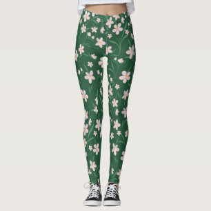 Legging Design Verde Cinza-Vidro, Cor-de-Água